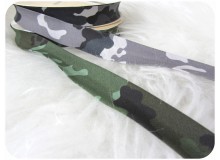 Schrägband Camouflage grün oder grau 18mm